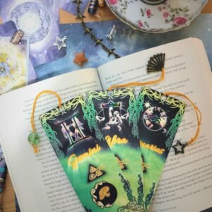 Gemini Libra Aquarius Monogram Bookmark