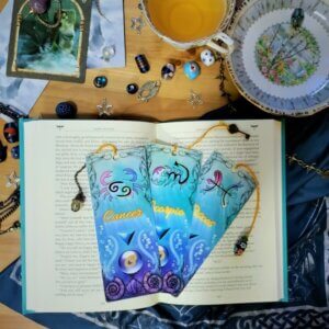 Cancer Scorpio Pisces Monogram Bookmark