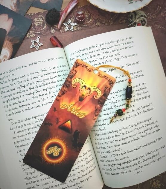 Aries Leo Sagittarius Monogram Bookmark - Image 2