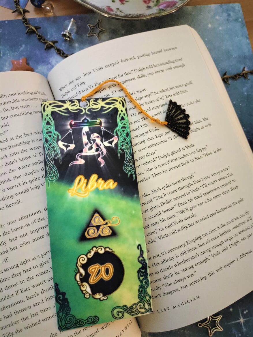 Gemini Libra Aquarius Monogram Bookmark - Image 3