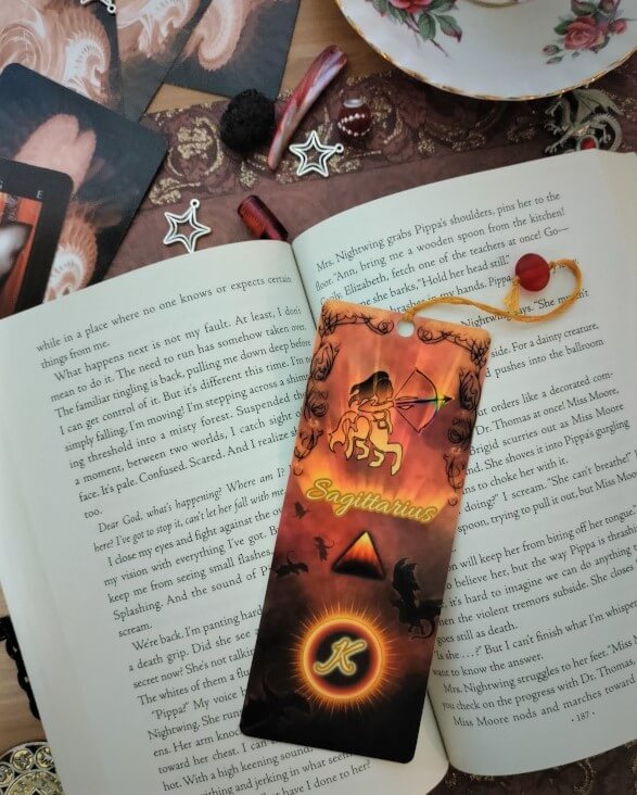 Aries Leo Sagittarius Monogram Bookmark - Image 4