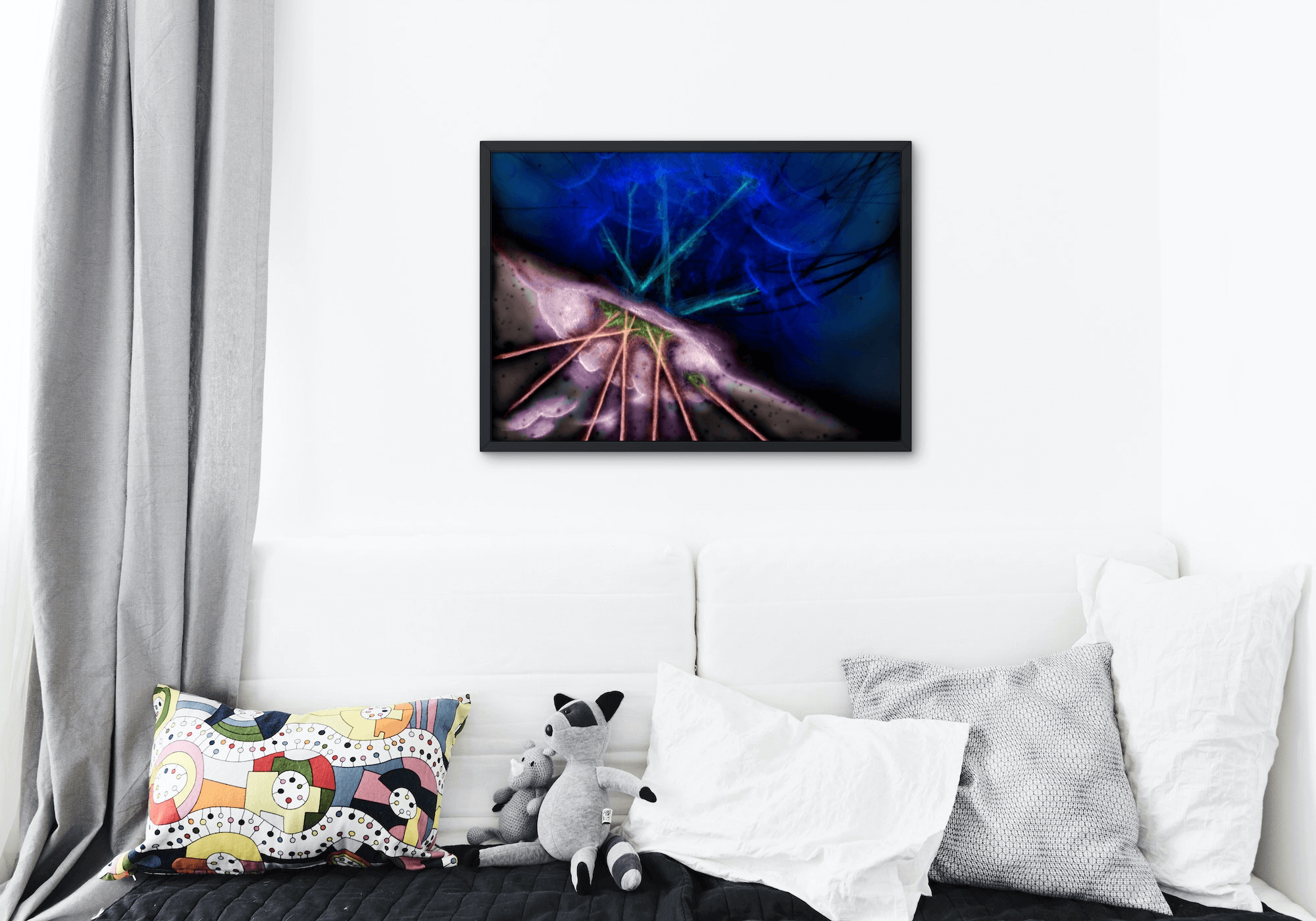 "Darkside" Moody Abstract Fine Art Print - Image 2