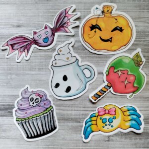 Cute Spooky Halloween Candy Stickers